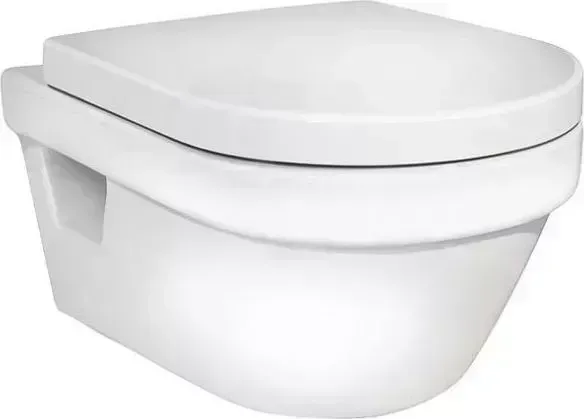 Унитаз подвесной Gustavsberg Hygienic Flush WWS , безободковый, с сиденьем микролифт (5G84HR01)