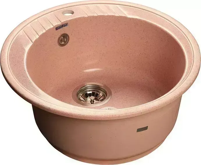 Мойка кухонная GranFest Rondo GF-R520 Розовый (315)
