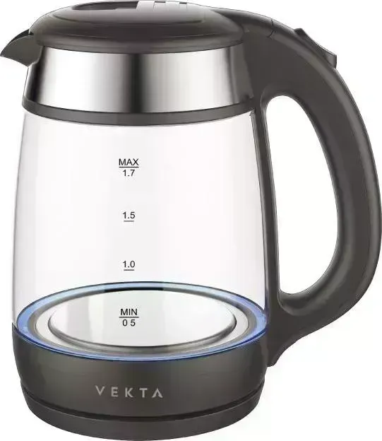 Чайник электрический VEKTA KMG-1703 Черный/Стальной