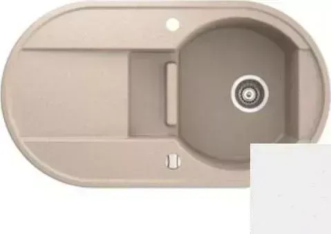 Мойка кухонная Marmorin OTAGO белый алебастр, чаша+1/2чаша+сушка (505 513 016)
