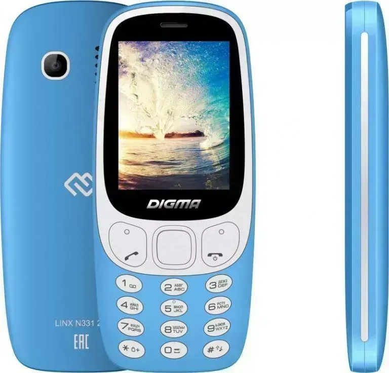 Мобильный телефон DIGMA N331 голубой