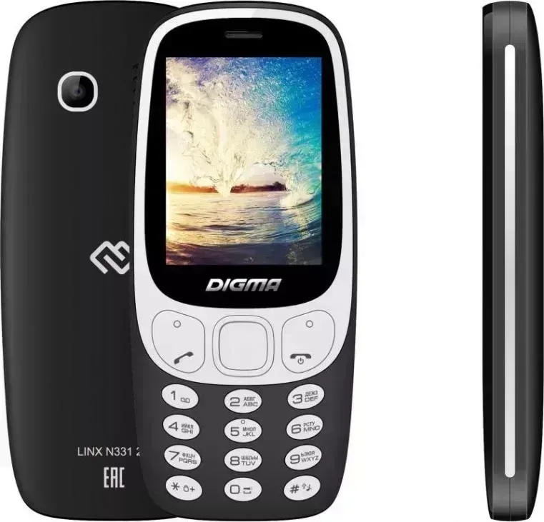 Мобильный телефон DIGMA N331 черный