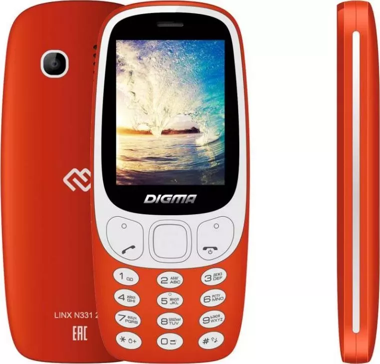 Мобильный телефон DIGMA N331 красный