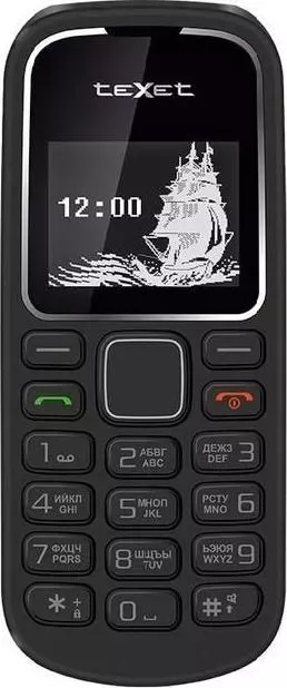 Мобильный телефон TeXet TM-121 черный