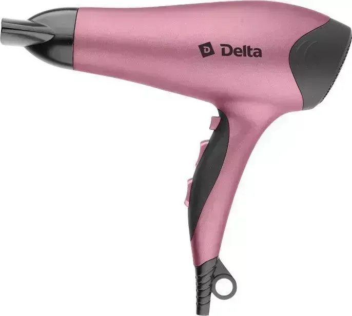 Фен DELTA DL-0927 черный/розовый