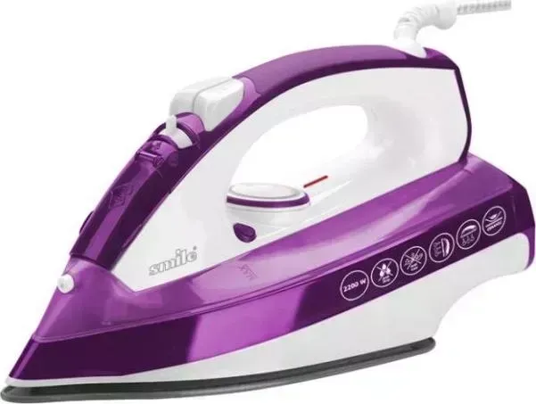 Утюг SMILE SI 975 белый/сиреневый