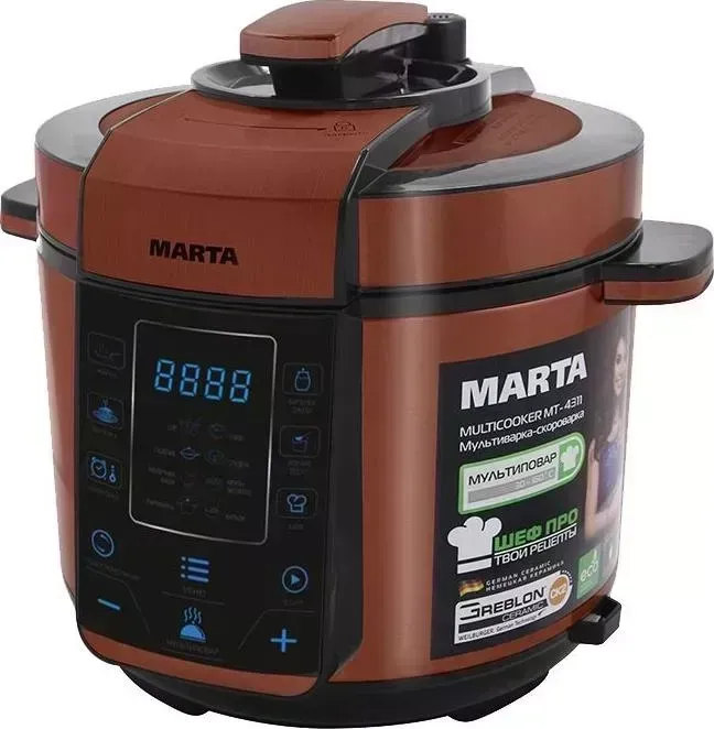 Мультиварка MARTA MT-4311 черный/красный