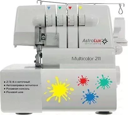 Оверлок AstraLux Multicolor 211 белый