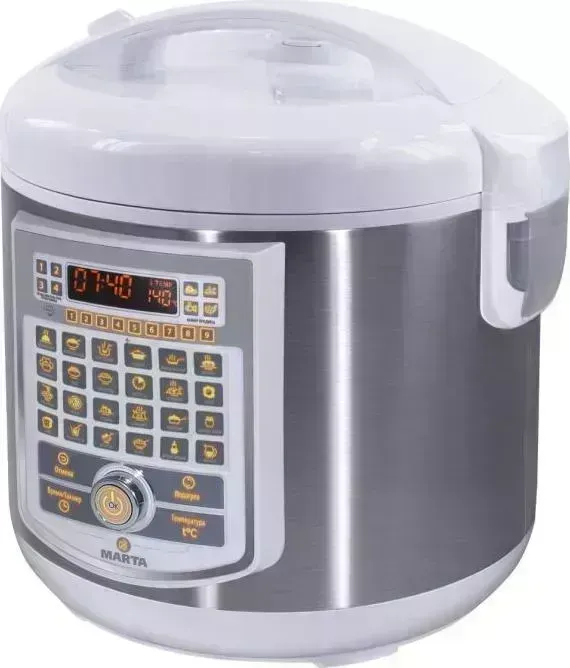 Мультиварка MARTA MT-4313 белый жемчуг/non-stick coating