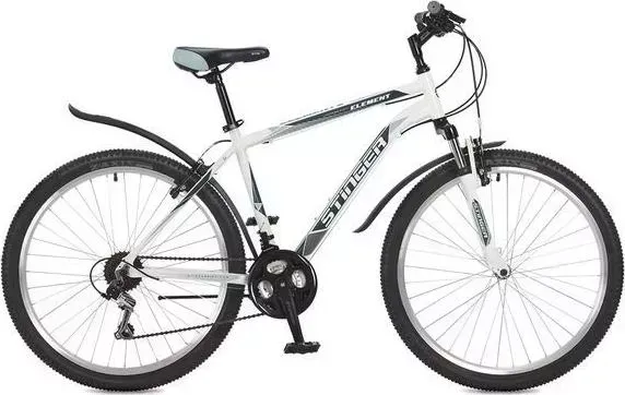Велосипед STINGER ELEMENT 26, рама 20 белый 26AHV.ELEM.20WH7 (117252)