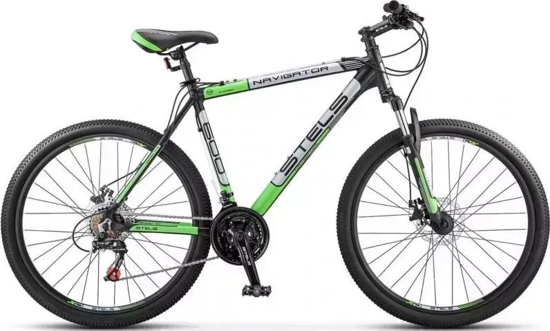 Велосипед STELS Navigator-600 V 26 V030 Черный/зеленый (рама 20)