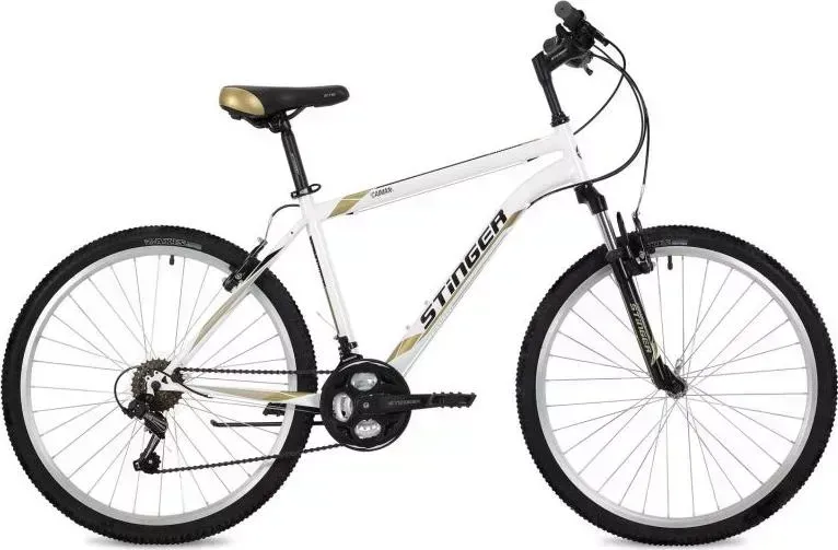 Велосипед STINGER Caiman 26 белый 26SHV.CAIMAN.20WH8 (124769)