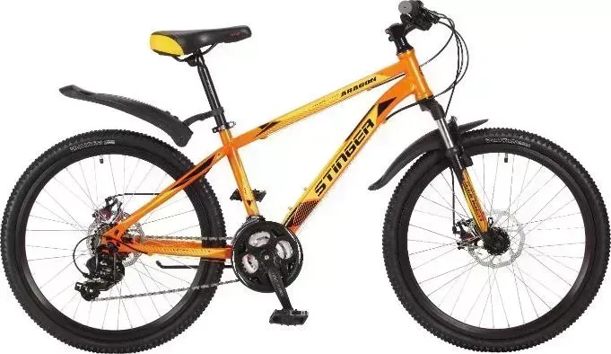 Велосипед STINGER 24" ARAGON рама 12,5" оранжевый (24SHD.ARAGON.12OR7)