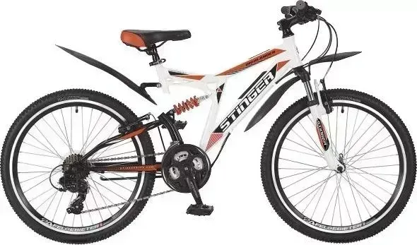 Велосипед STINGER 24 HIGHLANDER 200V 16,5 белый (24SFV.HILAND2.16WH7)