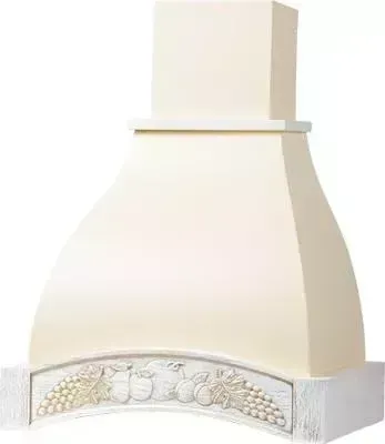 Вытяжка ELIKOR Аркада Фрукты 90П-650-П3Д крем / дуб бел+патина золото