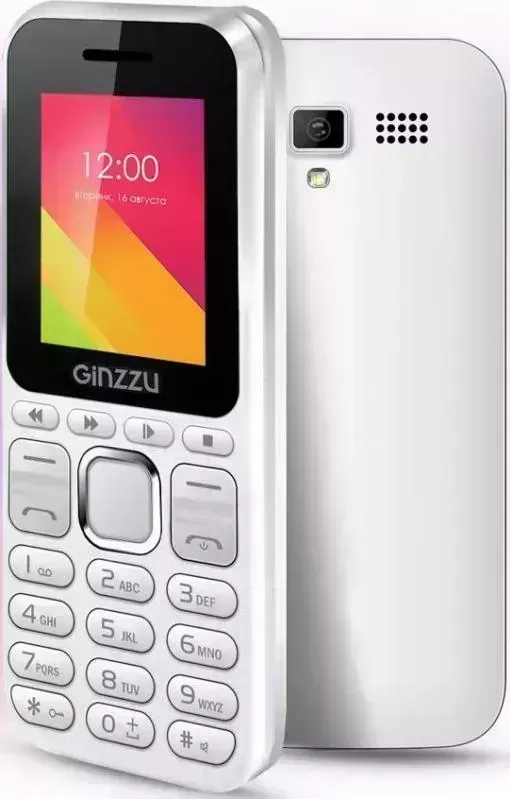 Мобильный телефон GINZZU M102D MINI белый