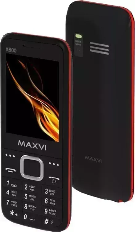 Мобильный телефон MAXVI X800 BLACK-RED