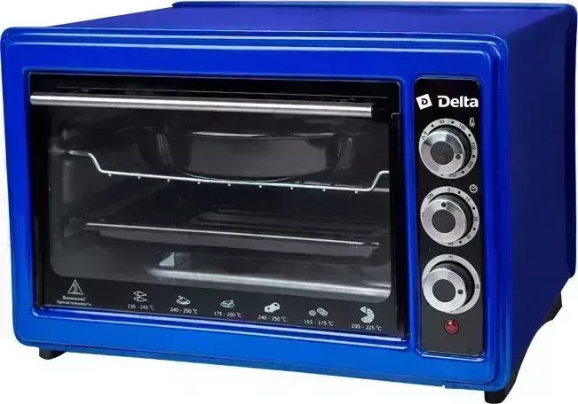 Мини-печь DELTA D-023 синий (рестайлинг)