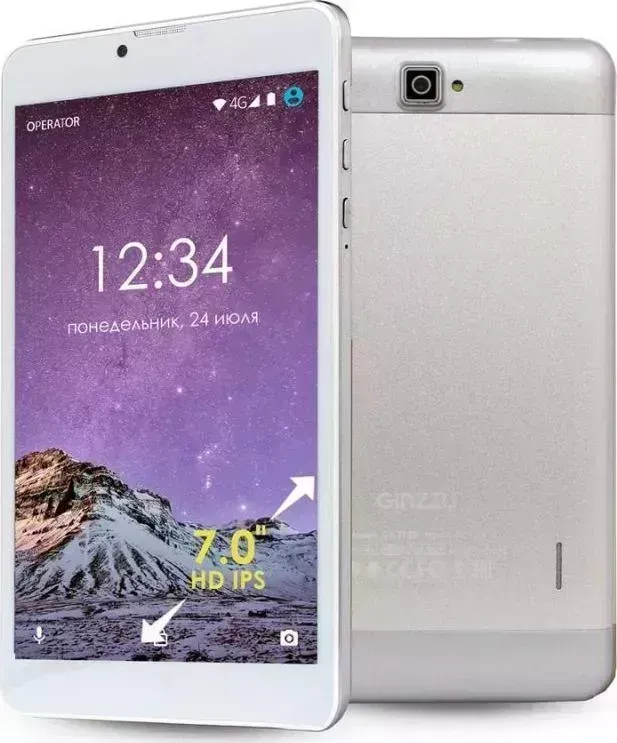 Планшет GINZZU GT-7105 Silver