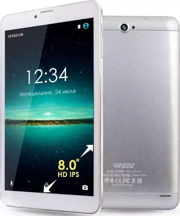 Планшет GINZZU GT-8005 Silver