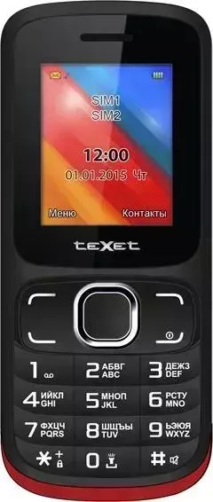 Смартфон TeXet TM-125 (Black-Red)