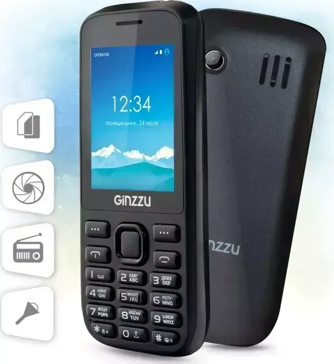 Смартфон GINZZU M201 черный