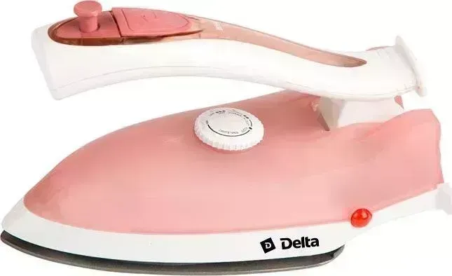 Утюг DELTA DL-417Т белый с темно-розовым