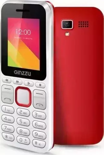 Мобильный телефон GINZZU M102D MINI белый/красный
