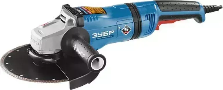 Шлифмашина угловая ЗУБР УШМ-П230-2100 ПВ