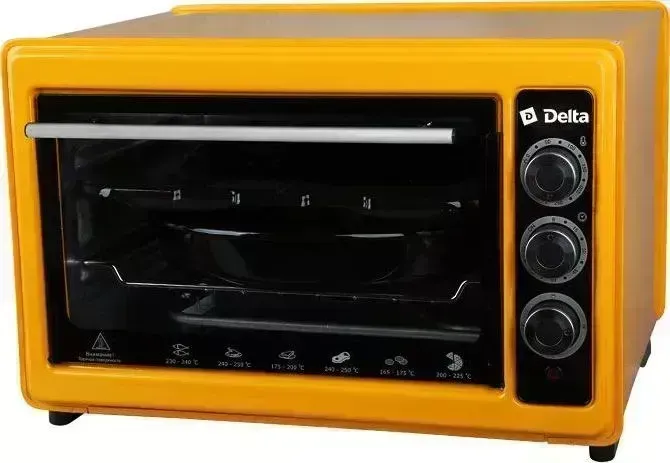 Мини-печь DELTA D-023 желтый (рестайлинг)