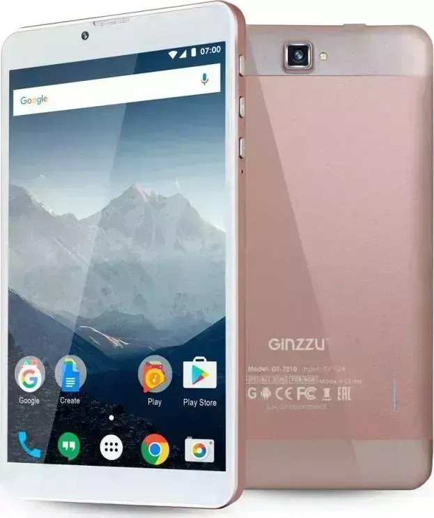 Планшет GINZZU GT-7210 Rose gold