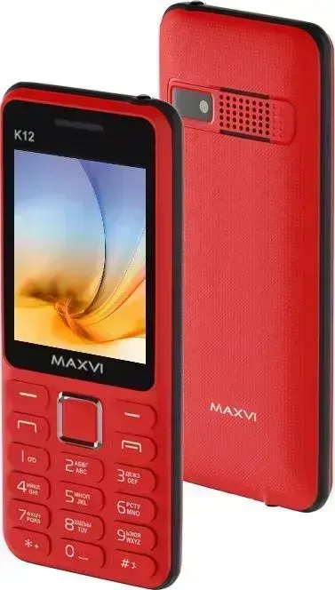 Мобильный телефон MAXVI K12 RED-BLACK