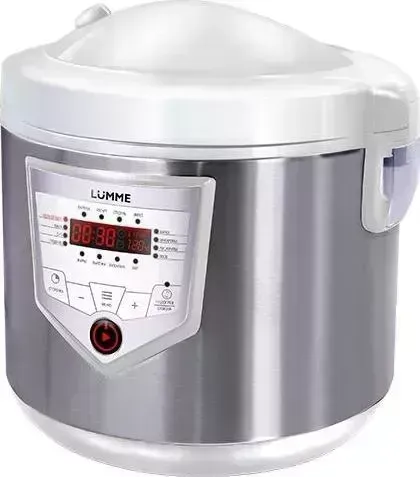 Мультиварка LUMME LU-1446 CHEF PRO белый/сталь