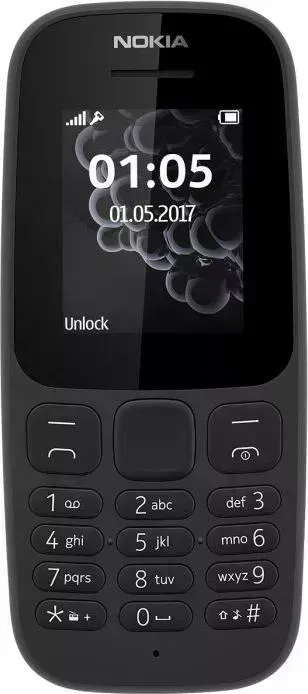 Смартфон NOKIA 105 SS Black (RM-1134)