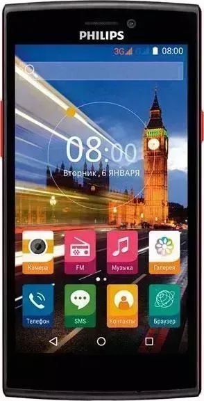 Смартфон PHILIPS S337 Black/Red