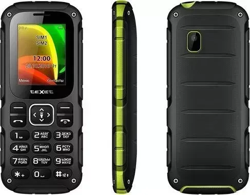 Смартфон TeXet TM-504R черный-зеленый