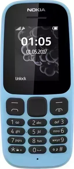 Мобильный телефон NOKIA 105 SS blue (TA-1010)