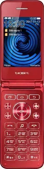Смартфон TeXet TM-400 гранатовый