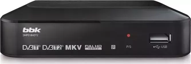 Ресивер цифровой BBK SMP018HDT2 темно-серый