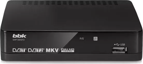 Ресивер цифровой BBK SMP123HDT2 черный