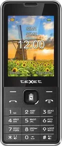 Смартфон TeXet TM-D227 черный-серебристый