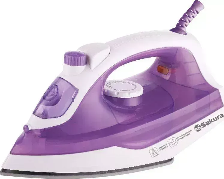 Утюг SAKURA SA-3045SV белый/фиолетовый