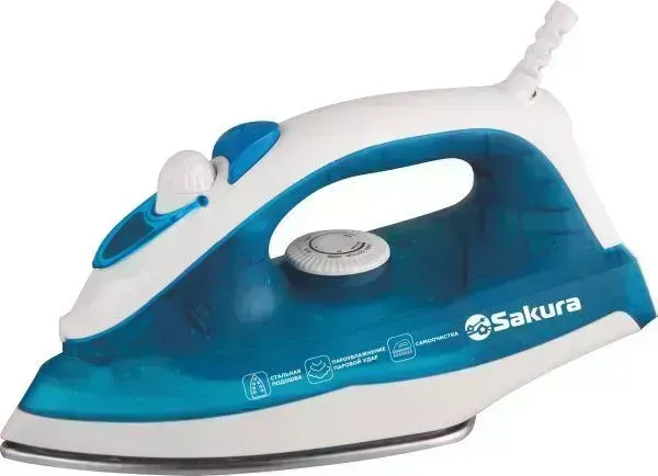Утюг SAKURA SA-3022SBL белый/голубой