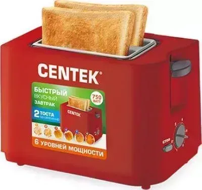 Тостер CENTEK СТ-1425 красный