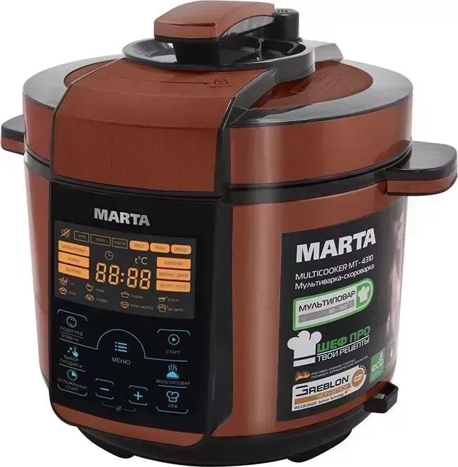 Мультиварка MARTA MT-4310 черный/красный