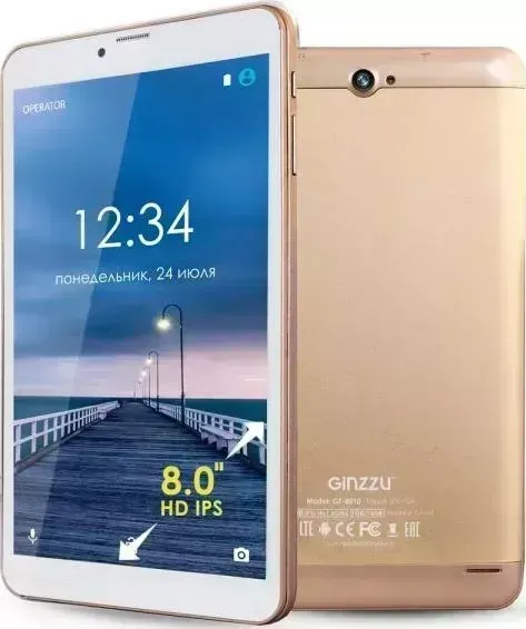 Планшет GINZZU GT-8010 Gold