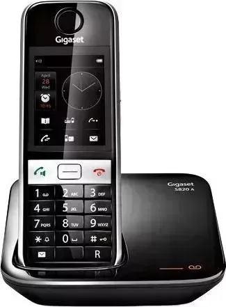 Радиотелефон Gigaset S820A (черный/серебристый)