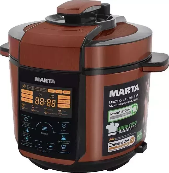 Мультиварка MARTA MT-4310 черный/медь