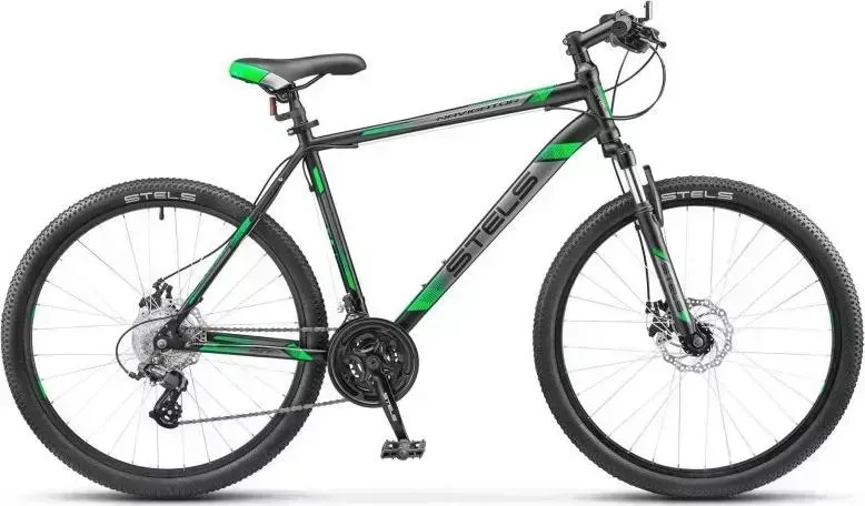 Велосипед STELS Navigator-500 MD 26 V020 Чёрный/зелёный (рама 18)