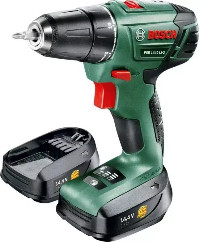 Дрель аккумуляторная BOSCH PSR 1440 LI-2/2 (0.603.9A3.021)